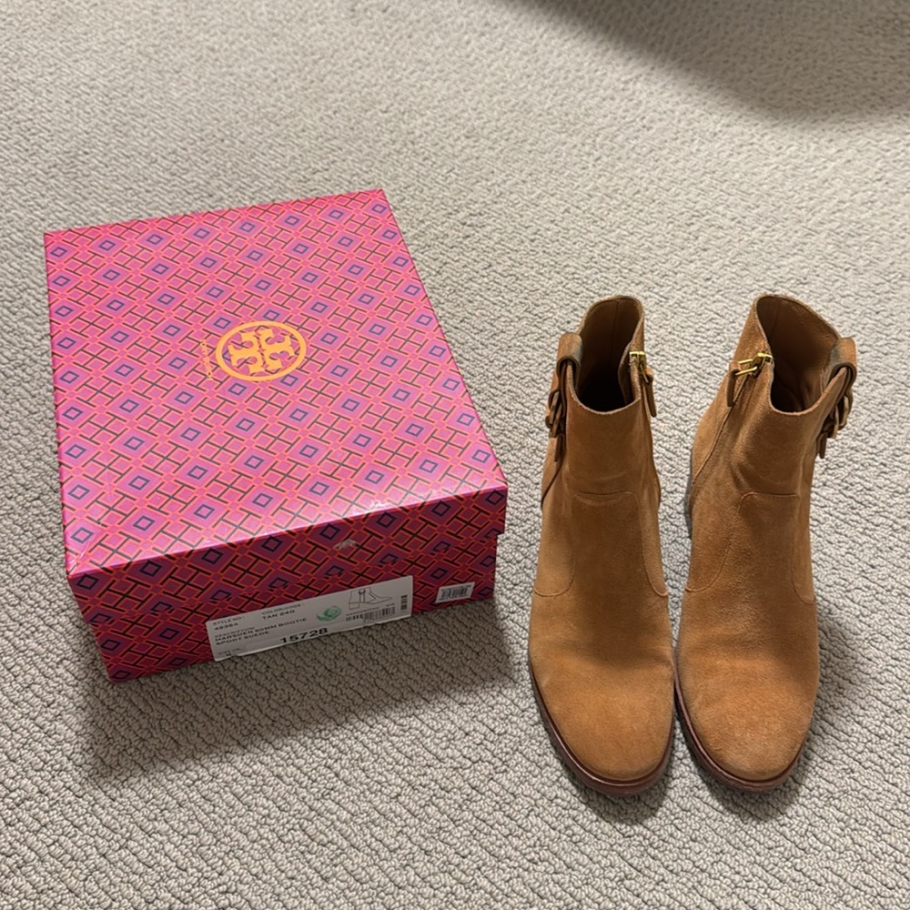 Women’s Tory Burch Marsden 50MM Bootie Sport Suede - Picture 3 of 4